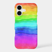 Abstrakte gestrichene Streifen Regenbogen