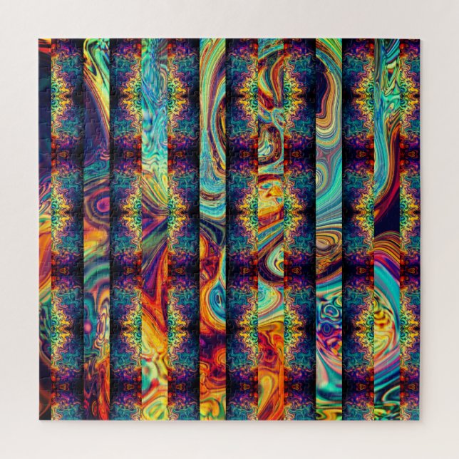 Abstrakte geteilte, geteilte, gegliederte psychede (Vertikal)