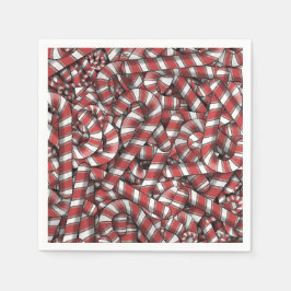 Abstrakte, gezwirnte Canons Serviette