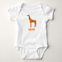 Abstrakte Giraffe Silhouette Monogramm