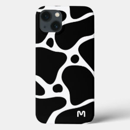 Abstrakte Giraffenmuster in Schwarzweiß Case-Mate iPhone Hülle