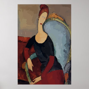 Abstrakte Girl-Sitzgelegenheit, Hinzufügen oder Be Poster