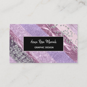 *~* Abstrakte Girly Chic Feminine Feminine Erlebni Visitenkarte