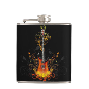 Abstrakte Gitarre Flachmann