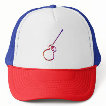 Abstrakte Gitarre - Minimalistische Linie Art
