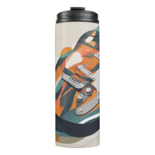 Abstrakte Gitarre Thermosbecher