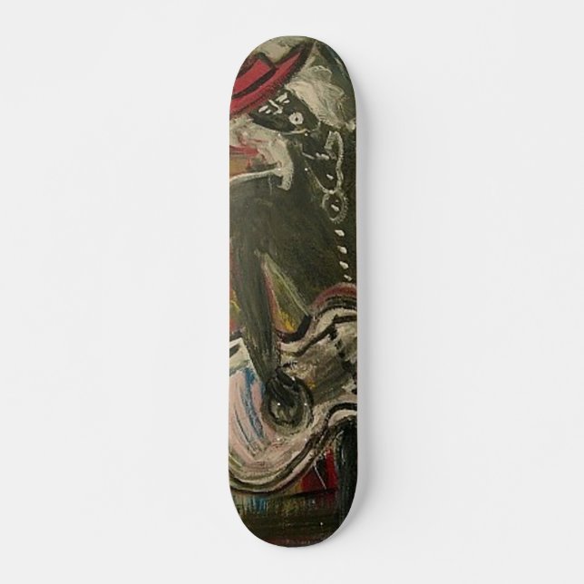 Abstrakte Gitarre V Skateboard (Vorne)