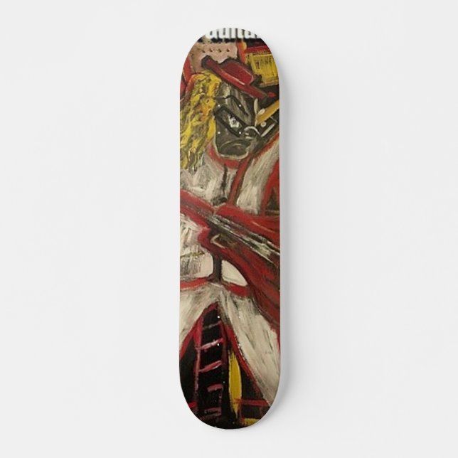 Abstrakte Gitarre VII Skateboard (Vorne)