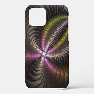 Abstrakte glänzende trippige bunte 3D-Fraktalkunst Case-Mate iPhone Hülle