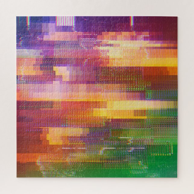Abstrakte Glitch: Textur des Prüffelds (Vertikal)