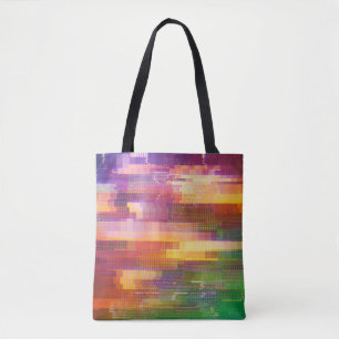 Abstrakte Glitch: Textur des Prüffelds Tasche