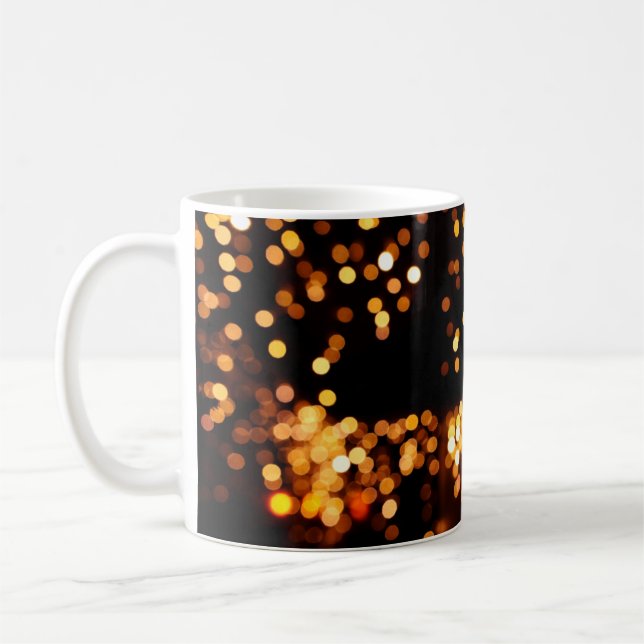 Abstrakte Glitzer Kaffeetasse (Links)