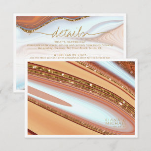 Abstrakte Glitzer Strata Details zum SW ID903 Begleitkarte