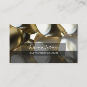 Abstrakte Gold-Silber-Metalllegierungsstrukturen Visitenkarte