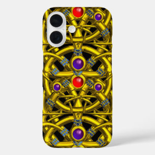 ABSTRAKTE GOLD-ZELLTIKKNOTEN MIT FARBEN GEMSTONS TITLE_SEO2