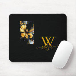 abstrakte Goldblüte Mousepad