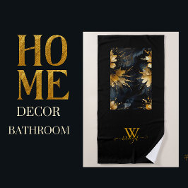 abstrakte Goldblüte Strandtuch