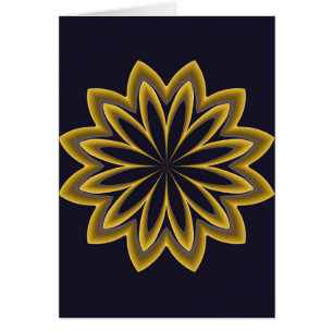 Abstrakte Goldene Blume