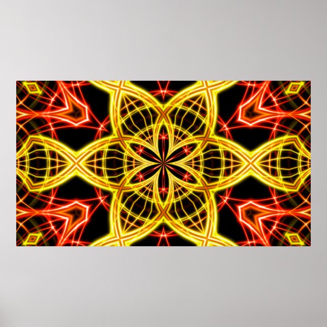 Abstrakte goldene Bühne. Poster (Vorne)