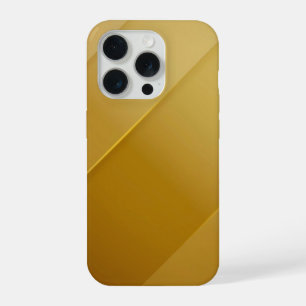 Abstrakte goldene diagonale Schichten Luxus-Kunst iPhone 15 Pro Hülle
