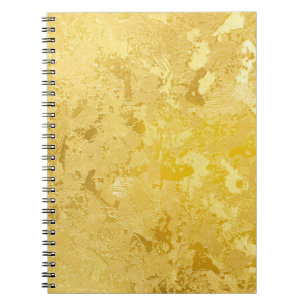Abstrakte goldene Farbe auf Grunge rau Oberfläche Notizblock