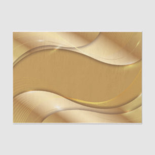 Abstrakte goldene Schattierungen und Wellen Seidenpapier