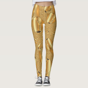 Abstrakte Goldgräber-Entwurfs-Leggings für Fraue Leggings