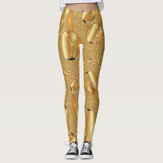 Abstrakte Goldgräber-Entwurfs-Leggings für Frauen Leggings