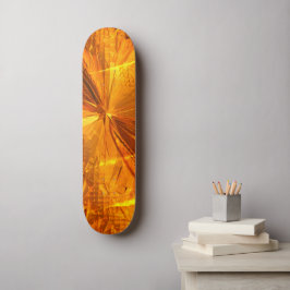 Abstrakte Goldkämme Skateboard