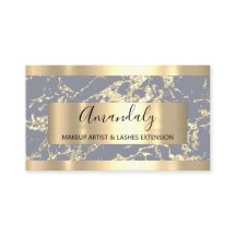 Abstrakte Goldstriche Rahmen Marble Grau Blau