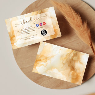 Abstrakte Goldwelle Dankeskarte