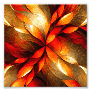 Abstrakte Golflake Kunst Fotodruck