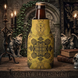 Abstrakte Goth Tribal Line Zeichnend Wiederholungs Flaschenkühler