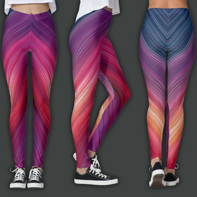 Abstrakte Gradienten | Chevron-Linie Leggings (Von Creator hochgeladen)