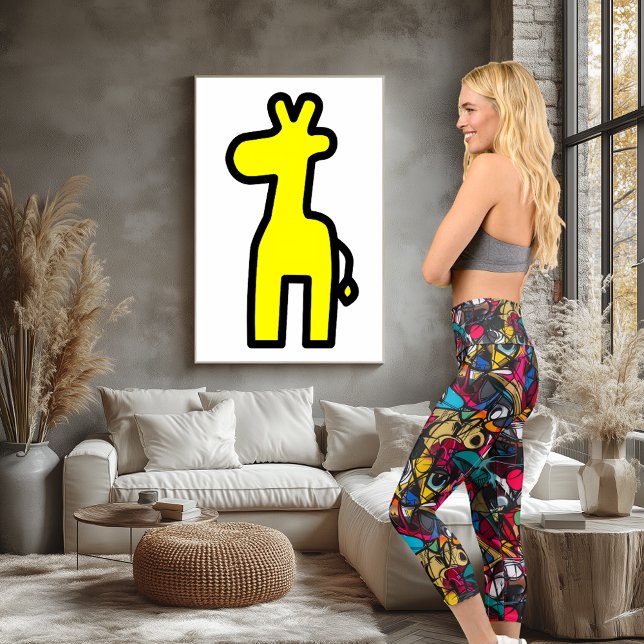 Abstrakte Graffiti Art - Lebhaft und dynamisch Capri Leggings (Von Creator hochgeladen)