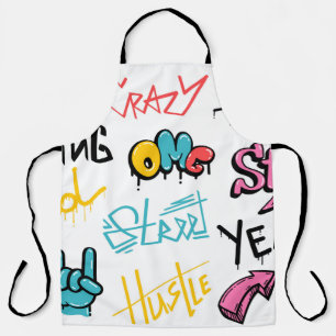 Abstrakte Graffiti-Buchstaben mit g Schürze