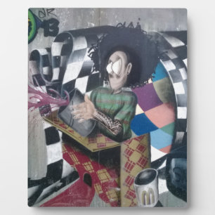 Abstrakte Graffiti-Kunst Fotoplatte