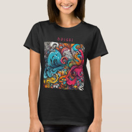 Abstrakte Graffiti-Muster Splash Art T-Shirt