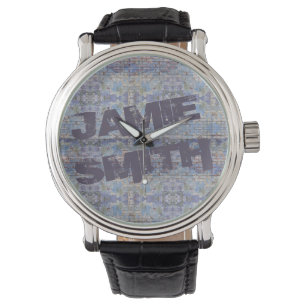 Abstrakte Graffiti Wall Street Art Armbanduhr