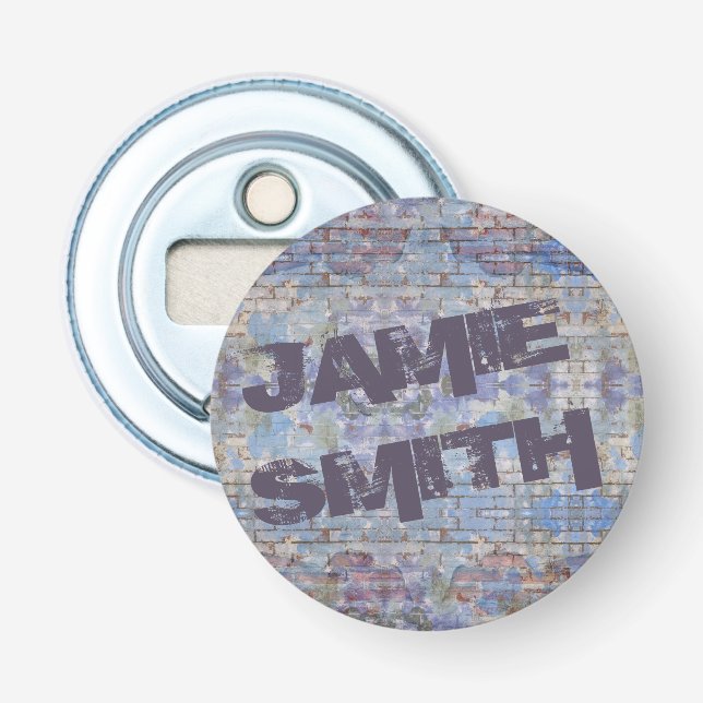 Abstrakte Graffiti Wall Street Art Flaschenöffner (Vorderseite)