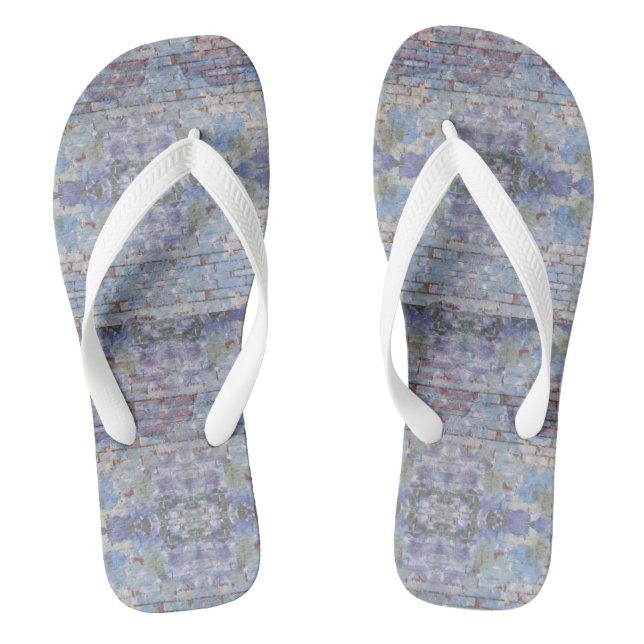 Abstrakte Graffiti Wall Street Art Flip Flops (Fußbett)