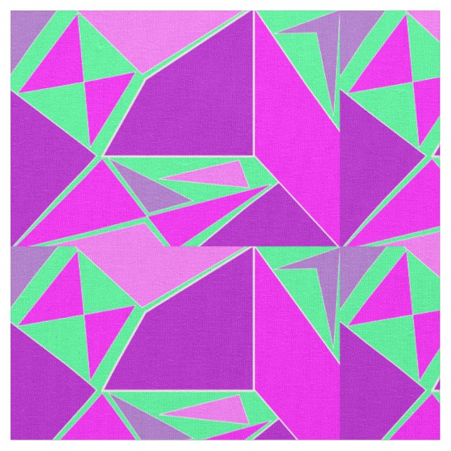 Abstrakte Grafik - lila grünes Design Stoff (Nahaufnahme)
