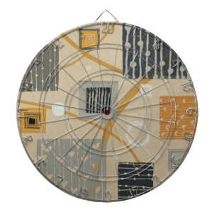 Abstrakte grafische Fliesen Dartscheibe