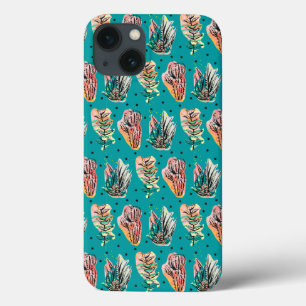 Abstrakte Grafische Kakteen Sukkulentes Muster Case-Mate iPhone Hülle