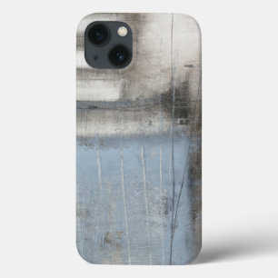 Abstrakte graue u. blaue Malerei Case-Mate iPhone Hülle