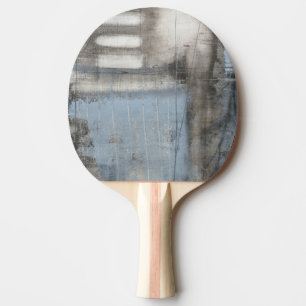 Abstrakte graue u. blaue Malerei Tischtennis Schläger