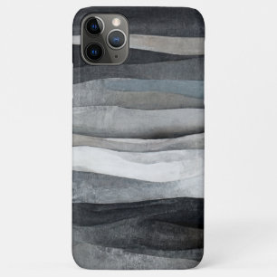 Abstrakte graue Wellen Kunst Case-Mate iPhone Hülle