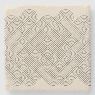 Abstrakte Grenze Steinuntersetzer