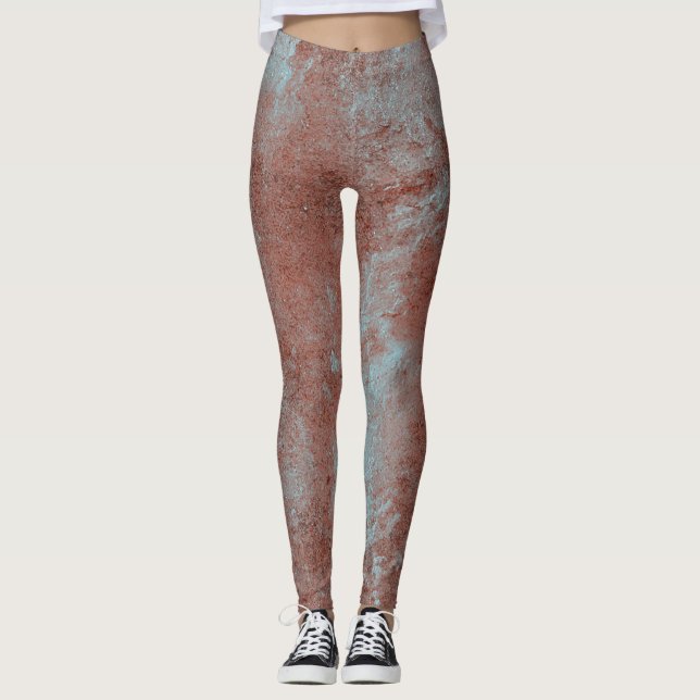 Abstrakte Grundierung Leggings (Vorderseite)