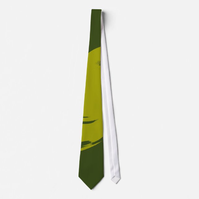 Abstrakte Grüne Farbe Krawatte (Vorderseite)